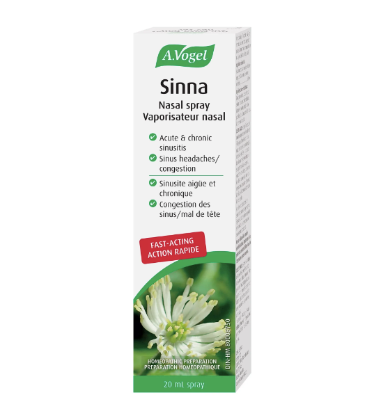 Sinna - Vaporisateur nasal - Congestion des sinus - A.Vogel - 20ml